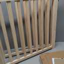 YOCAN Non-Painted Wood FreeStanding Pet Gate for Dogs,Wooden Dog Gates for Doorways, Stairs,The House, Dog Fences Indoor Puppy Gate-2 Panel H:23