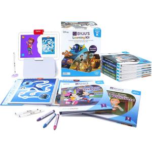 BYJUS Learning Kit: Disney, Pre-K Premium Edition (App + 9 Workbooks) - Preschool, Ages 3-5, Featuring Disney & Pixar Characters- Learn Numbers, Letters, Shapes & Colors- Osmo Fire base included