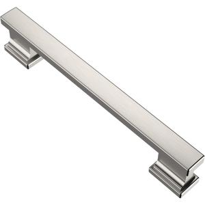 Alzassbg 10 Pack Brushed Satin Nickel Cabinet Pulls, 5 Inch(128mm) Hole Centers Kitchen Cabinet Handles for Cabinets and Drawers AL3061SN (5" Hole Center)
