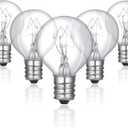 20 Watt Wax Warmer Light Bulb - 20 Watt Light Bulbs for Warmers, Wax Warmer Light Bulb Replacement - Style G30 Bulb - Pack of 2 Bulbs, Clear