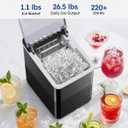 Countertop Ice Maker, 9 Cubes in 6 Mins 26lbs/Day