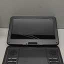 12.5" Portable DVD Player with 10.5" Swivel Screen, 5-Hours Rechargeable Battery, Car DVD Player, Support CD/DVD/SD Card/USB, Regions Free, Dual Speakers, Black (PD-102)