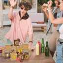 Cinrobiye 52 Pcs Western Centerpieces for TablesRodeo Cowboy Party Decorations Wild West Village Barn Country Party Hay Bales Boxes Goodie Boxes Gift Decor for Fall Harvest Baby Shower Party Supplies