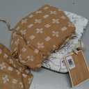 Crane Baby 100% Cotton Muslin Swaddle Blankets, Set of 2, 47" x 47", Boho Woodland Baby, Forest Animals Swaddle, Neutral Baby Items (Beige)