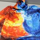 Ahegao Big Boys Orange Flame Sweatshirts Size 12-14 Kid 3D Print Pullover Youth Blue Dragon Hoodies Teens Fashion Long Sleeve Sweater