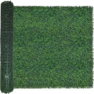 Artificial Boxwood Roll,48x120 in (40 sqft) UV-Anti Faux Ivy Boxwood Hedge Leaf Grass Wall for Patio Balcony Privacy, Garden, Backyard Greenery Wall Backdrop and Fence Decor (Boxwood 48X120 IN)