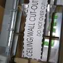 Qllite LED Exit Sign LED Edge-Lit Exit Sign Emergency Light with Battery Backup Recessed Mount Edge Aluminum Housing Double Side/Mirror Acrylic Panel Green Letters, UL Listed, 120-347V Commercial Use