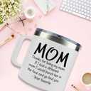 Gifts for Mom from Daughter, Son - Christmas Gifts for Mom, Wife, Women - Moms Birthday Gift Ideas, Cool Birthday gifts for Moms, Mothers - Best mom Mug, 14 OZ Stainless Steel moms Coffee Mug