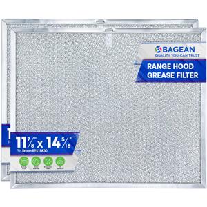 Bagean Stove Hood Vent Filter 11.8" x 14.3" BPS1FA30 - Compatible with NuTone Allure & Broan Range Hood Filter Replacement 99010299 - Fits QS1 QS2 30" Hoods - Blocks Grease & Filters Oven Air (2-Pk)