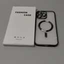 Misea Magnetic for iPhone 16 Pro Max Case Compatible with MagSafe [Never Yellowing] [Military Grade Drop Protection] Full Camera Lens Protector Plating Soft Clear Phone Case for Women 6.9", Black