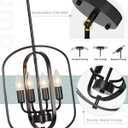 Black Chandelier for Dining Room, Dining Room Lamp, Modern Farmhouse Style Chandelier for Entryway and Hallway, Lighting Fixtures, Pendant Lights for Kitchen Island, Small