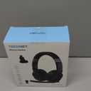 TECKNET Bluetooth Trucker Headset, Single and Dual Ear Wireless Headset with Mic for Work Noise Cancelling, 50Hrs 3 EQ Music Modes Trucker Bluetooth Headphones for PC, Drivers, Office, Call Center