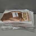 2 x 4P Metallic Foil Fringe Tinsel Table Skirts for Rectangle Tables Backdrop Banner Streamer Garland Curtains for Parade Floats Wedding Graduation Anniversary Birthday Parties Decoration (Rose Gold)