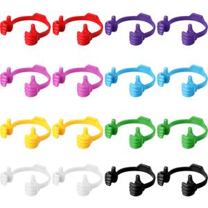 Yaomiao 16 Pcs Thumbs up Cell Phone Stand Holder Tablet Display Stands Adjustable Smartphone Desktop Holder for Office Bedroom Airplane Travel Christmas Stocking Stuffers(Multi Color)