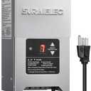 SURAIELEC Low Voltage Landscape Transformer, 300W Outdoor Light Transformer with Timer and Photocell Sensor, 120V to 12V 15V AC Multi Tap, Waterproof Power Supply, Stainless Steel Housing, ETL Listed