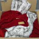 LETIME Santa Claus Costume for Men Adults 11 Pieces Professional Santa Suit for Xmas Deluxe Outfit Cosplay Party Holiday XL