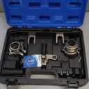 Camshaft Aligning Flywheel Locking Crankshaft Pulley Holding Tool Timing Tool kit compatible with GM Onix Tracker Chevrolet 1.0 12V 3 cylinders 1.2 12V Ecotec Engine replace CR490 with 22mm Socket