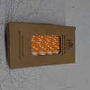 Cooraby 200 Pieces Thanksgiving Paper Straws Orange and Gold Assorted Paper Straws Biodegradable Drinking Straw Mix for Fall Leaf Autumn Wedding Supplies, 8 Style