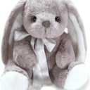 uoozii Warmable Bunny Stuffed Animal - Microwavable 12" | 2 Pounds Unscented Weighted Stuffed Animals Non-Shedding Bunny Plush Coolable & Heatable Warm Gifts for Kids & Adults