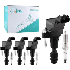 4PCS UF491 Ignition Coil Pack XP5263 Spark Plug For Buick Allure LaCrosse Regal Verano,for Chevy Orlando Captiva Sport Cobalt Equinox HHR,GMC Terrain Pontiac G4 G5 G6 Solstice,Saturn Aura Lon Sky