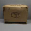 Attelite Upgrade 12pack Shoe Box Storage Containers,Thicken Sturdy Clear Stackable Plastic Shoe Organizer Box with Magnetic Door, X-Large Drop Front Shoe Box