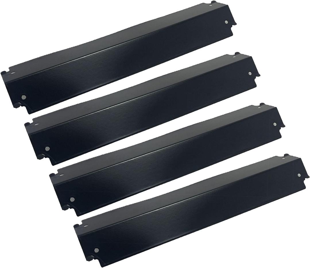 Parts DP125 (4-pack) Porcelain Steel Heat Shield/Heat Plates 16 "x 3 13/16" Replacement for Charbroil, fits for Thermos, fits for Kenmore Sears and other Gas Grill Models
