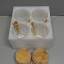 Overnight Oats Containers with Lids,16oz Overnight Oats Jars 4 Pack, Oatmeal Cups,Meal Prep Containers,Glass Meal Prep Containers with Lids,China Pudding Jars