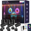 Tyute RGB LED Spotlights, Color Changing Picture Light for Wall with App & Remote, Music Sync, Ambient Lighting Indoor Spotlight for Living Room Bedroom Gaming Decor