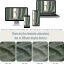 4 x Sage Green Valances for Windows, Faux Linen Textured Short Curtains for Bathroom Basement Cafe Small Window, Modern Solid Rod Pocket Curtains, Sage Green, 1 Pcs Each 60Wx14L Inch