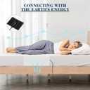 Grounding Mat for Bed 90% Organic Cotton+10% Pure Silver Fiber, Grounding Sheets for All Mattress Sizes, with Static grounding Cord and Test Pen(White, 105.3 * 23.4 inch)