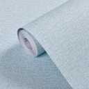 Yancorp Textured Fabric Light Blue Peel and Stick Wallpaper - Faux Grasscloth, Linen, Removable - 24"x197" Counter Top Liners