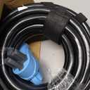 25FT 50 Amp Generator Cord, NEMA 14-50P/SS2-50R Heavy-Duty 4 Conductors Cable, Pure Copper STW RV Extension Cord, Female Plug with Twist Lock, Suitable for RV or Camper, ETL Listed