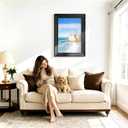 Tinkeps 16x24 Frame Black, 2-Inch Wide Border Poster Frame for Wall Hanging