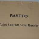 Bucket Toilet Seat with Cushion, 5 Gal Bucket Toilet Seat with Lid for Camping, Soft Cushion Toilet Seat with Storage Bags and Disposable Toilet Bags, Camping, Hiking, Emergency, Car, Boat