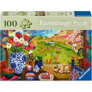 Ravensburger Feel Well & Puzzle: Seaside Window View 100 Piece Puzzle for Adults