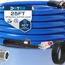 25FT Heated Water Hose for RV,Heated Drinking Water Hose,Lead and BPA Free,1/2" Inner Diameter,Temperatures Down to -40F,Rv Freshwater Hoses with Fittings,Blue Appearance