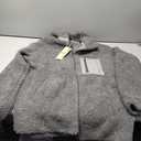 Dokotoo Womens Winter Trendy Full Zipper Fleece Jackets Long Sleeve Relaxed Warm Teddy Coats with Pockets (Medium, Grey)