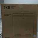 EKO EcoCasa Plus 2 x 10.6 Gal Dual Recycling Trash Can for Kitchen, Large Stainless Steel Step-On Garbage Can with Soft-Close Lids, Odor-Proof and Fingerprint-Resistant, Removable Buckets with Handles