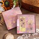 2pcs Bookmark Butterfly Flower Theme Pretty Book Marks Set with Bookmarks for Women, Cute Book Markers for Writers, Kids, Teens, Men Readers, Reading Accessories Gifts for Book Lovers (Pink)