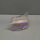 6-Pack Small Pastel Plastic Storage Baskets, Collapsible Crates for Organizing, Space-Saving Mini Bins for Classroom, Kitchen, Office, Bedroom (5.9" x 3.8" x 2.2") (Yellow, Orange, Purple, Cherry Pink, Light Blue, Green)