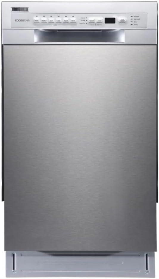 EdgeStar BIDW1802SS 18 Inch Wide 8 Place Setting Built-In Dishwasher (Stainless Steel)