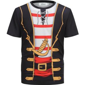 Mens Short Sleeve Shirts Casual,Soft Tshirts,Plain Summer Casual Wear Tee,Crew Neck Undershirts for Men (X-Large, Pirate)