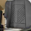 Seat Covers for Ford F150 2009-2025 2026 - F250/F350/F450 2017-2025 2026: 5 Seat Full Set Faux Leather Truck Seat Covers Car Cushion (5 Seats,Black&Grey)