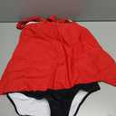 RXRXCOCO Women Tankini Bathing Suits Ruffle High Waisted Swimsuit Plus Size Tummy Control Swimwear (Large, Red)