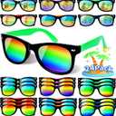 Kids Sunglasses Bulk,24 Pack Sunglasses Kids Party Favor for Kids Age 4-8-12, Neon Sunglasses with UV400 Protection Pool Party Toys, Goody Bag Stuffers, Summer Toys for Boys and Girls.