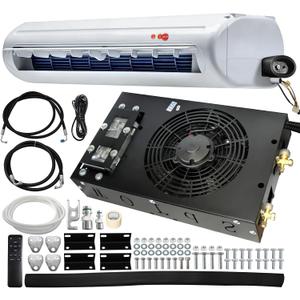 Universal 12V Air Conditioner Hidden Underbody RV Air Conditioner/DC silent air conditioner, suitable for trailers, campers, trucks, vans, RVs, construction vehicles, vans, etc (Model: 680, 12V)