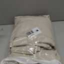 SHINELAND 120 Inch Linen Extra Long Curtains,Sheer Light Filtering Natural Linen Color Greyish Beige 10 FT Foot 10FT Curtains for Living Room 2 Panels Set