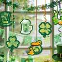 HABDJILTY 36PCS St Patrick's Day Crafts Kit,Paper Shamrock Suncatchers, Window Stained Glass Effect Art Supplies,St Patrick's DIY Kits for Holidays Party Home Classroom Crafts Creative Activities