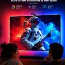 TV Backlight Sync to Screen with Sensor, 18ft RGB LED Light Strip for 75-85 Monitor, Smart App Control, Game & Music Sync Color Lighting
