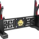 Eforlife Padded Sword Stand Display Velvet Protect Sword Rack Katana Genji Japanese Samurai Blade Gladius Templar Medieval Sword Stand Holder - Dragon (2-Tier)